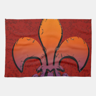 Fleur De Lis Tea Towel