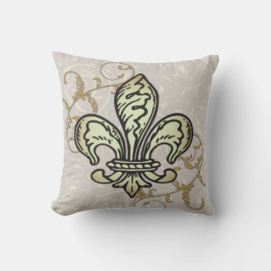FLeur de lis throw pillow