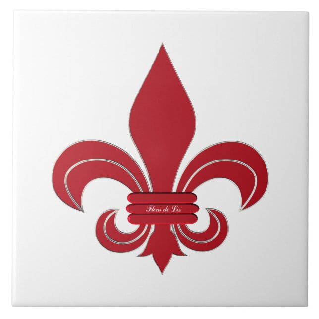 Fleur de Lis Tile (Front)