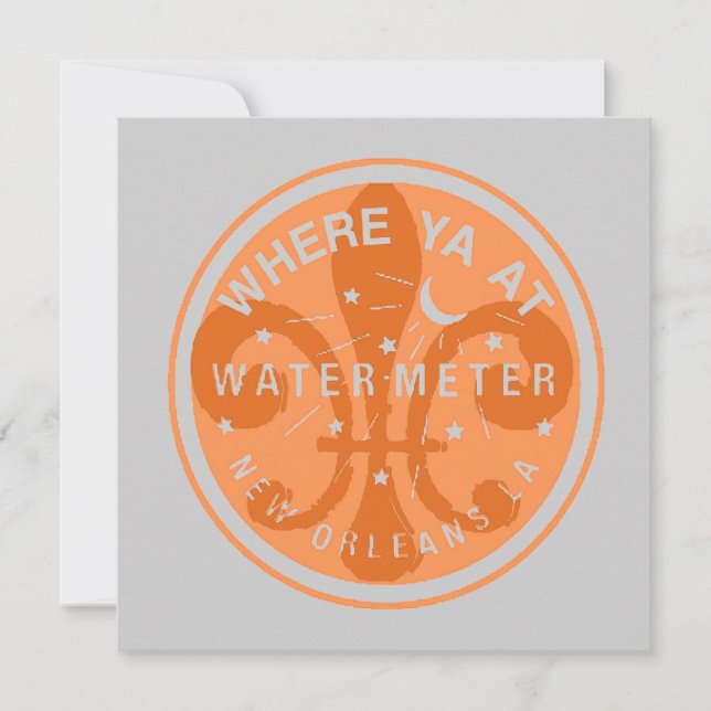 Fleur De Lis Water Metre Lid (Front)