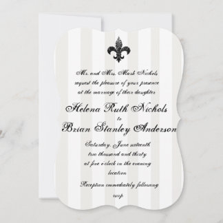 Fleur De Lis Wedding Invitations