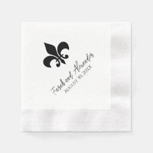 Fleur de Lis Wedding Napkins
