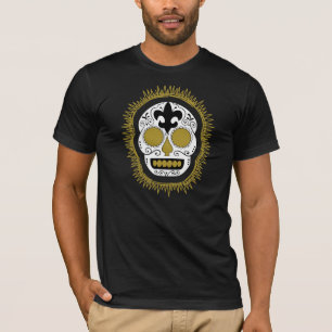 Fleur De Lis Whodoo Sugar Skull T-Shirt