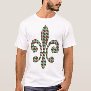 fleur de lis with houndstooth T-Shirt
