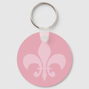 Fleur de Lise Key Chain in Pretty Pinks