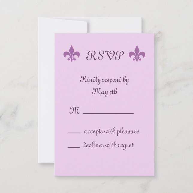 Fleur de Lise RSVP in Lilacs (Front)