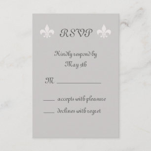 Fleur de Lise RSVP in Smokey Greys
