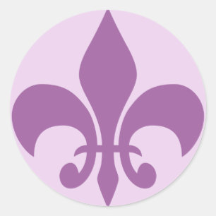 Fleur de Lise Sticker in Lilacs