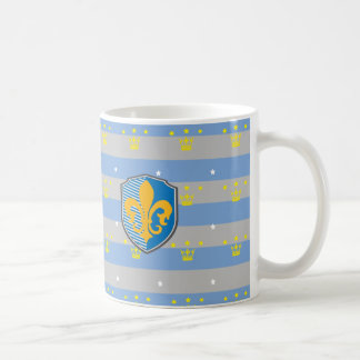 fleur-de-lys coffee mug