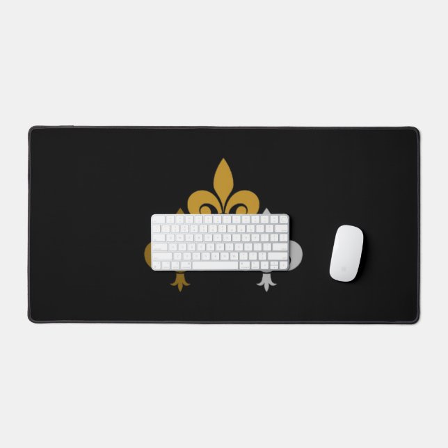 Fleur de Lys Desk Mat (Keyboard & Mouse)