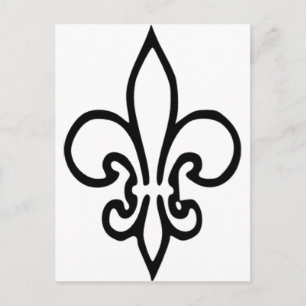 Fleur de lys postcard