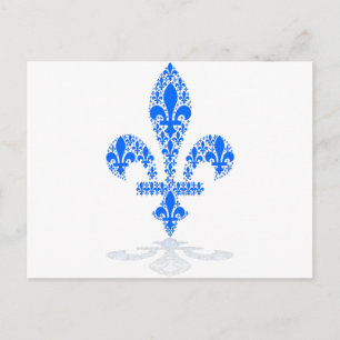 Fleur de lys postcard