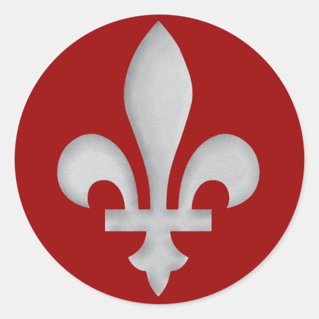 Fleur-de-lys Romantic Envelope Seal Name Tag (Front)