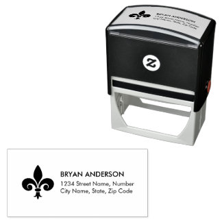 FLEUR DE LYS SELF-INKING STAMP