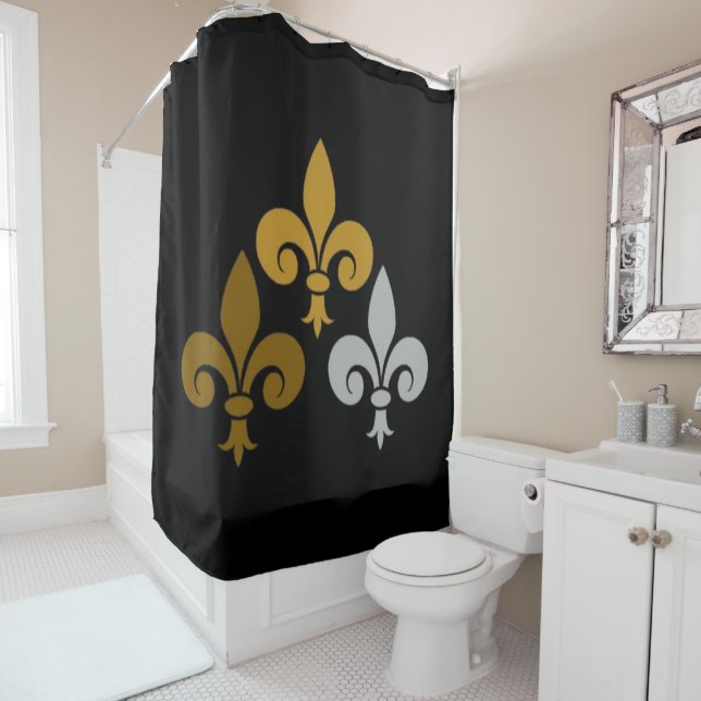 Fleur de Lys Shower Curtain (In Situ)