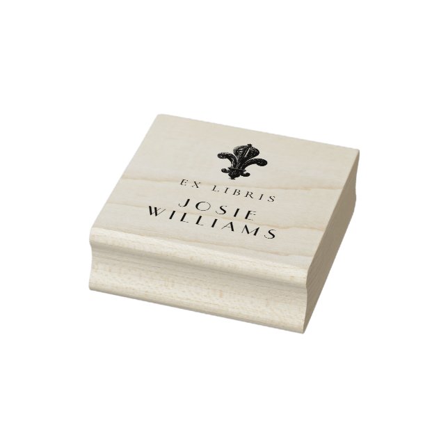 Fleur de lys Symbol  French Flower Rubber Stamp (Stamp)