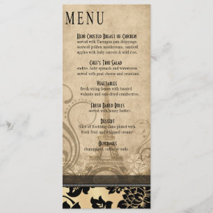Fleur de Paris Eiffel Tower Dinner Menu   sand