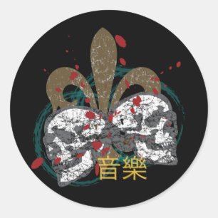 Fleur de Rock Classic Round Sticker
