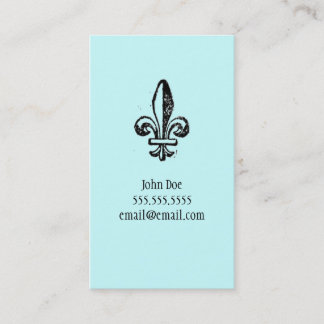 Fleur di lis Calling Card