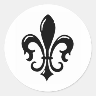 Fleur Di Lis Designs Classic Round Sticker