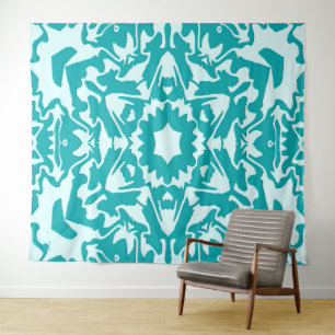Fleur en turquoise.... tapestry