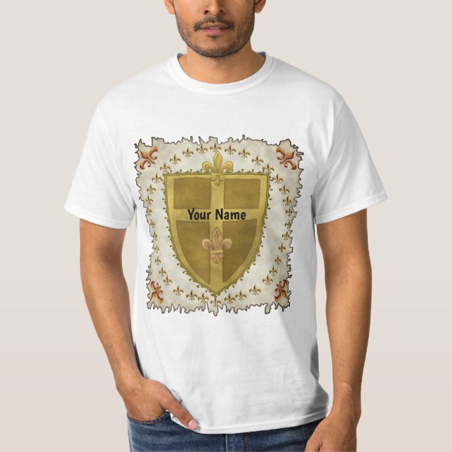Fleur Family Crest Surname t-shirt (Front)