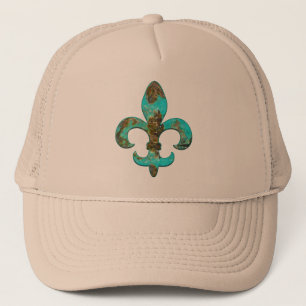 Fleur Faux Stone 1 Trucker Hat