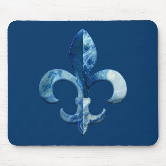 Fleur Faux Stone 5 Mouse Mat (Front)