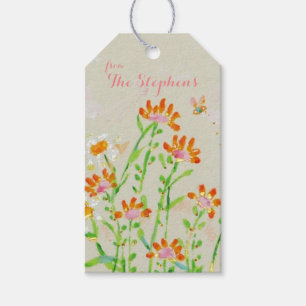 Fleur gift tag