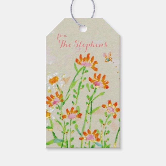 Fleur gift tag (Front)