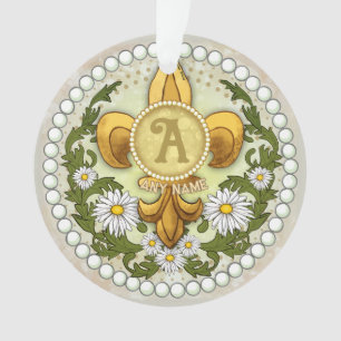 Fleur Monogram Ornament