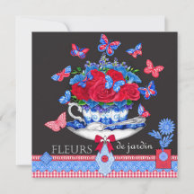 Fleur Porcelain Cup Card