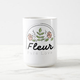 Fleur – Pure Love Floral Logo Coffee Mug