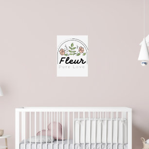 Fleur – Pure Love Floral Logo Poster