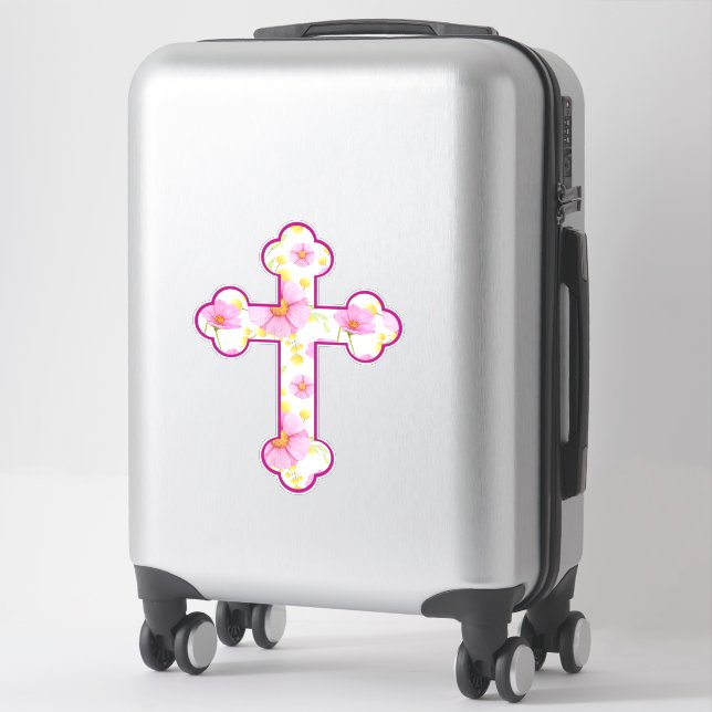 Fleur Vintage Cross Stickers. (Suitcase)