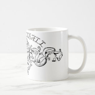 fleurdelisribbon-basketball. coffee mug