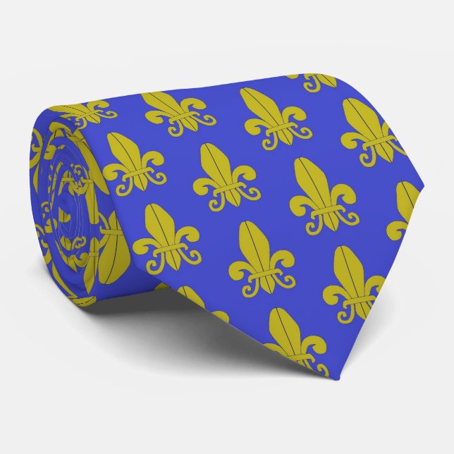 fleurs de lis tie (Rolled)