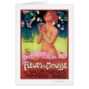 Fleurs de Mousse Perfume Poster