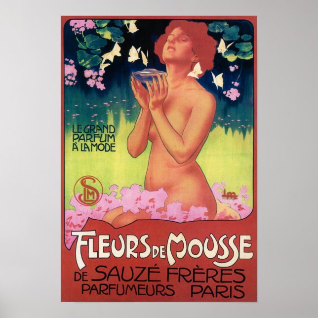 Fleurs de Mousse Perfume Poster (Front)