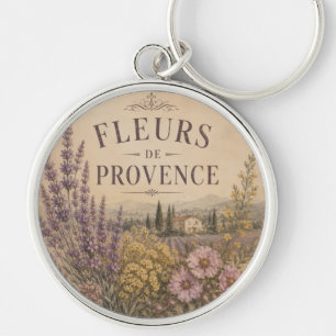 fleurs de provence keychain