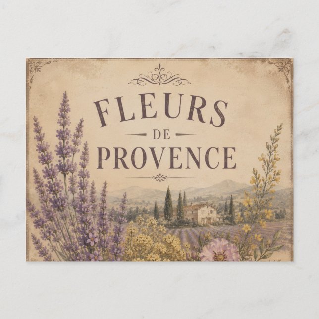 fleurs de provence postcard (Front)