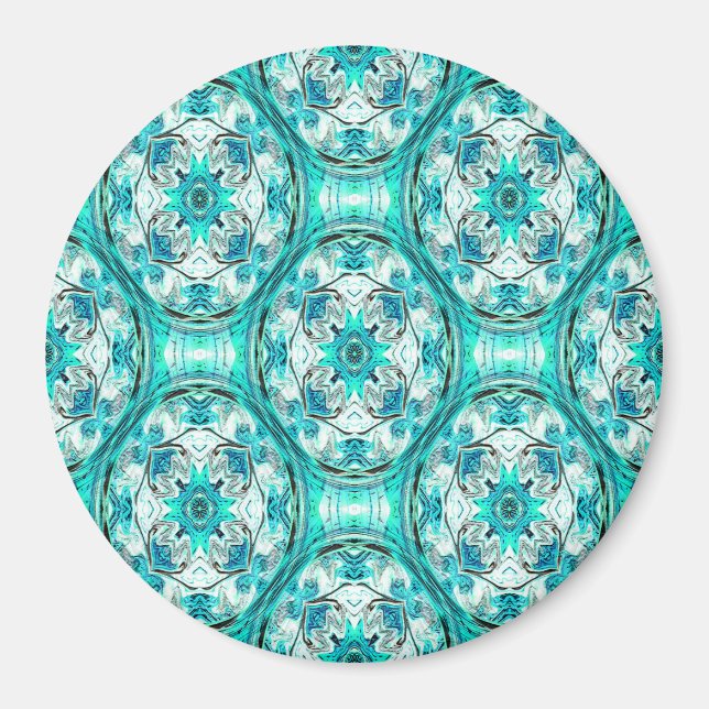Fleurs en Turquoise..... Magnet (Front)