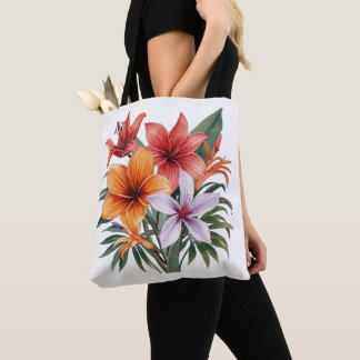 Fleurs Exotiques – Bouquet Tropical Tote bag