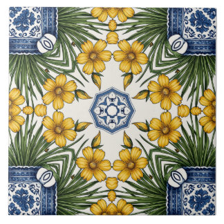 Fleurs jaunes 1 tile