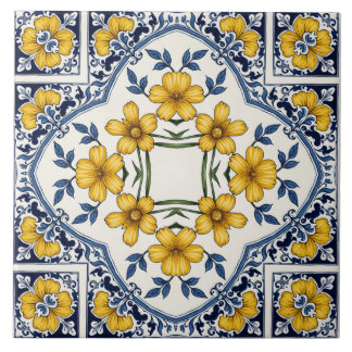 Fleurs jaunes 2 tile