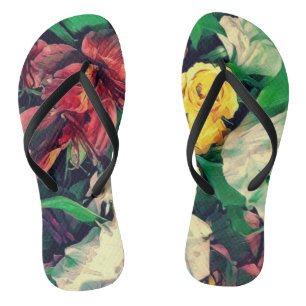 Fleurs Le Matin Flip Flops
