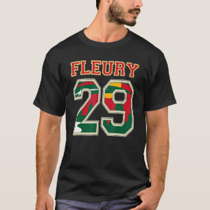 Fleury 29 Wild Goalie Flower Minnesota Pro Ice Hoc T-Shirt