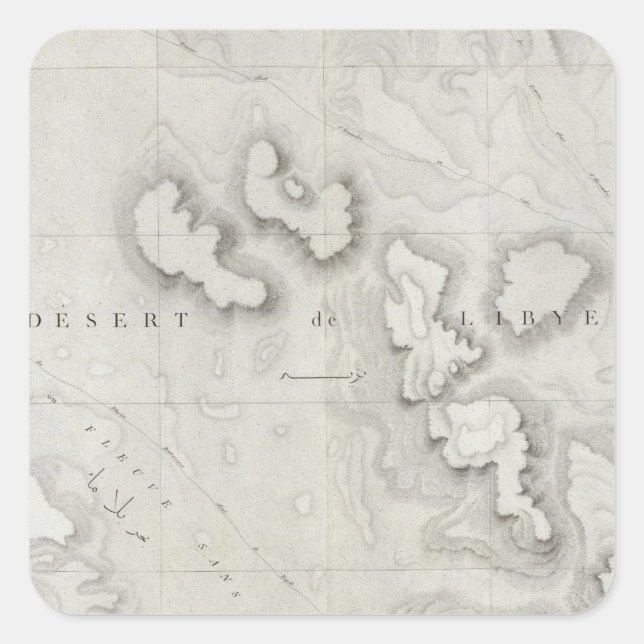 Fleuve Sans Eau, Egypt Square Sticker (Front)