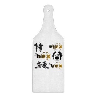 Flex. Hex. Vex. Body Positive & Diverse Witches Cutting Board
