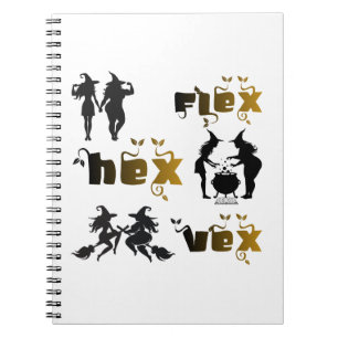 Flex. Hex. Vex. Body Positive & Diverse Witches Notebook